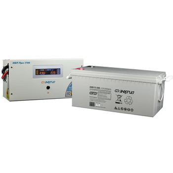 Комплект ИБП Инвертор Энергия ИБП Pro 1700 + Аккумулятор 200 АЧ - ИБП и АКБ - ИБП для котлов - Магазин электрооборудования Проф-Электрик